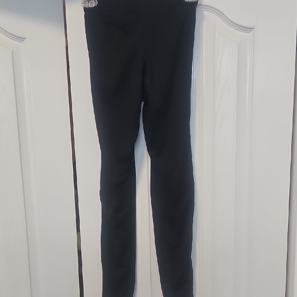 Nike Pro Women Black Leggings with White Logo Size XS - Picture 3 of 7